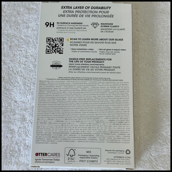 🍎🛡️iPhone14Pro💪🏼💯 Otterbox Trusted Glass IPhone 14 Pro Brand New Unopened - Picture 2 of 11